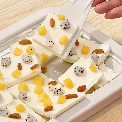 Stainless Steel Ice Cream Maker Rolled Ice Cream Machine for Homemade Stir-Fry Frozen Yogurt Desserts Making Pan Kitchen Tool